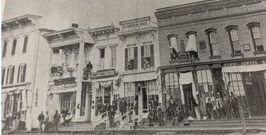 business district, Hine Bowers, Chamberlin Bros